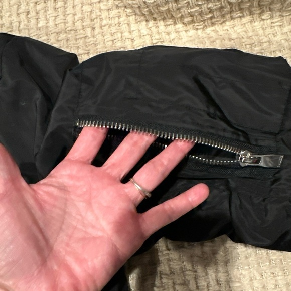 Eleven Paris LA Collection Black Nylon Bomber Zip Up Jacket Men’s M - Picture 7 of 13